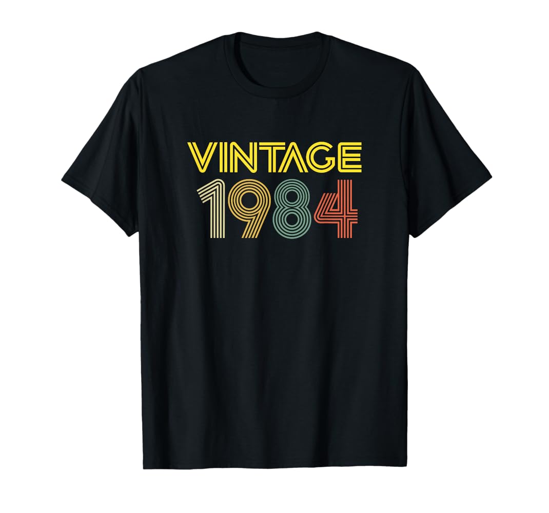 Tシャツ Amazon.com: Vintage 1984 T-Shirt Best Year 1984 Original